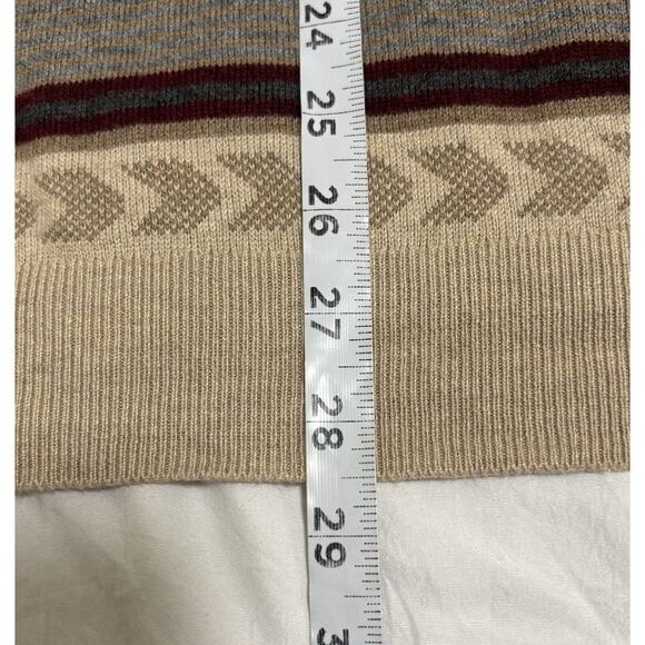 Tasso Elba Men's Sweater Size M Cotton Viscose Cashmere Silk Fair Aisle Nordic - Picture 12 of 12